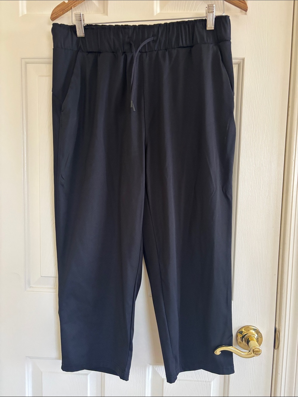 Women's Relaxed Black Drawstring Joggers